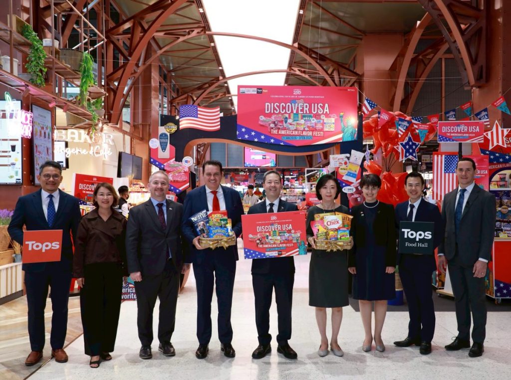 ท็อปส์ ในเครือเซ็นทรัล รีเทล ต้อนรับทูตสหรัฐฯ เยือนธุรกิจฟู้ดรีเทลครั้งแรกในไทย! ในงาน “Discover USA: The American Flavor&nbsp;Fest”